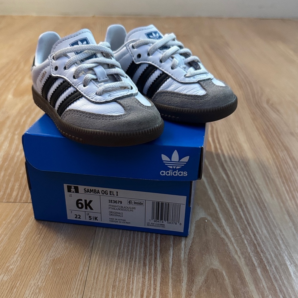 Adidas Kids Samba OG White Black Sneakers